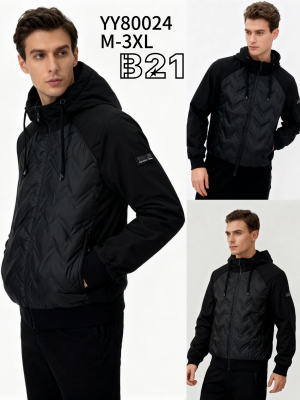 Kurtka męska cienka Roz M-3XL, 1 Kolor Paczka 5 szt 1